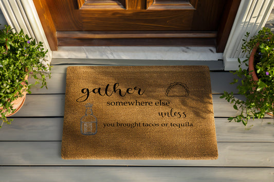 Gather Somewhere else Door Mat, Coir Door Mat